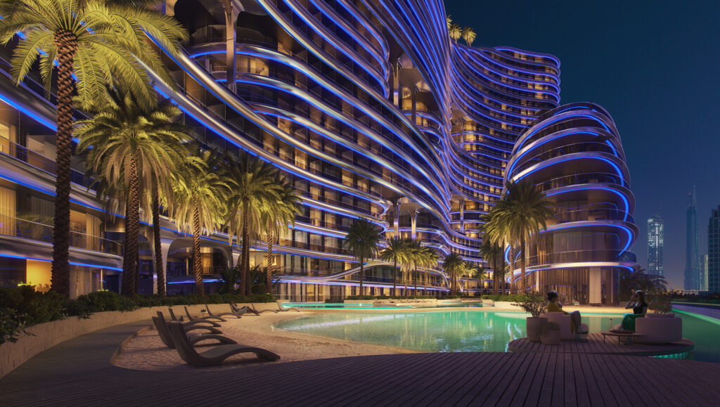 Dubai Water Canal view from Binghatti Aquarise apartments