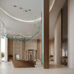 Luxury apartment interior at Binghatti Aquarise Business Bay Dubai