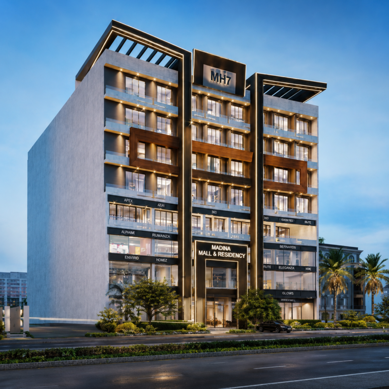 Madina Mall & Residency A Modern High Rise Opportunity in Bahria Orchard Lahore