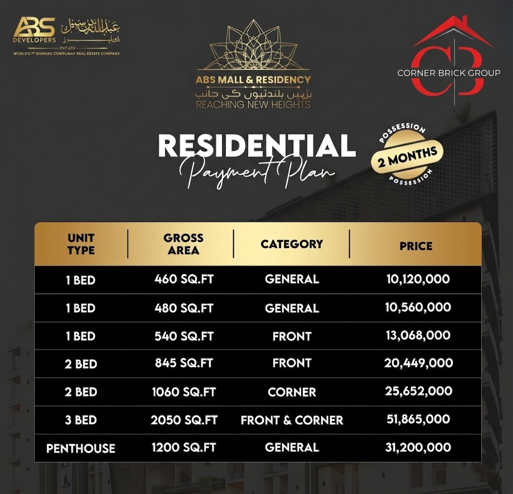 ABS Mall 1 payment plan