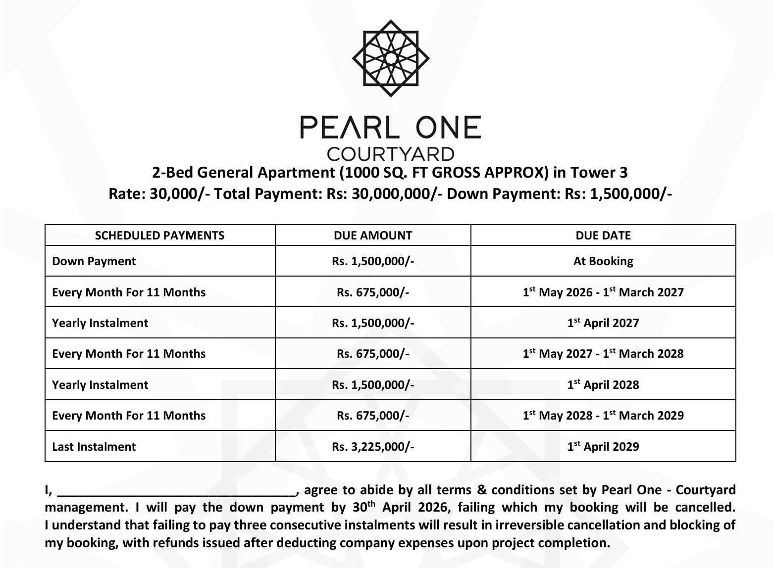 Pearl One Courtyard 3