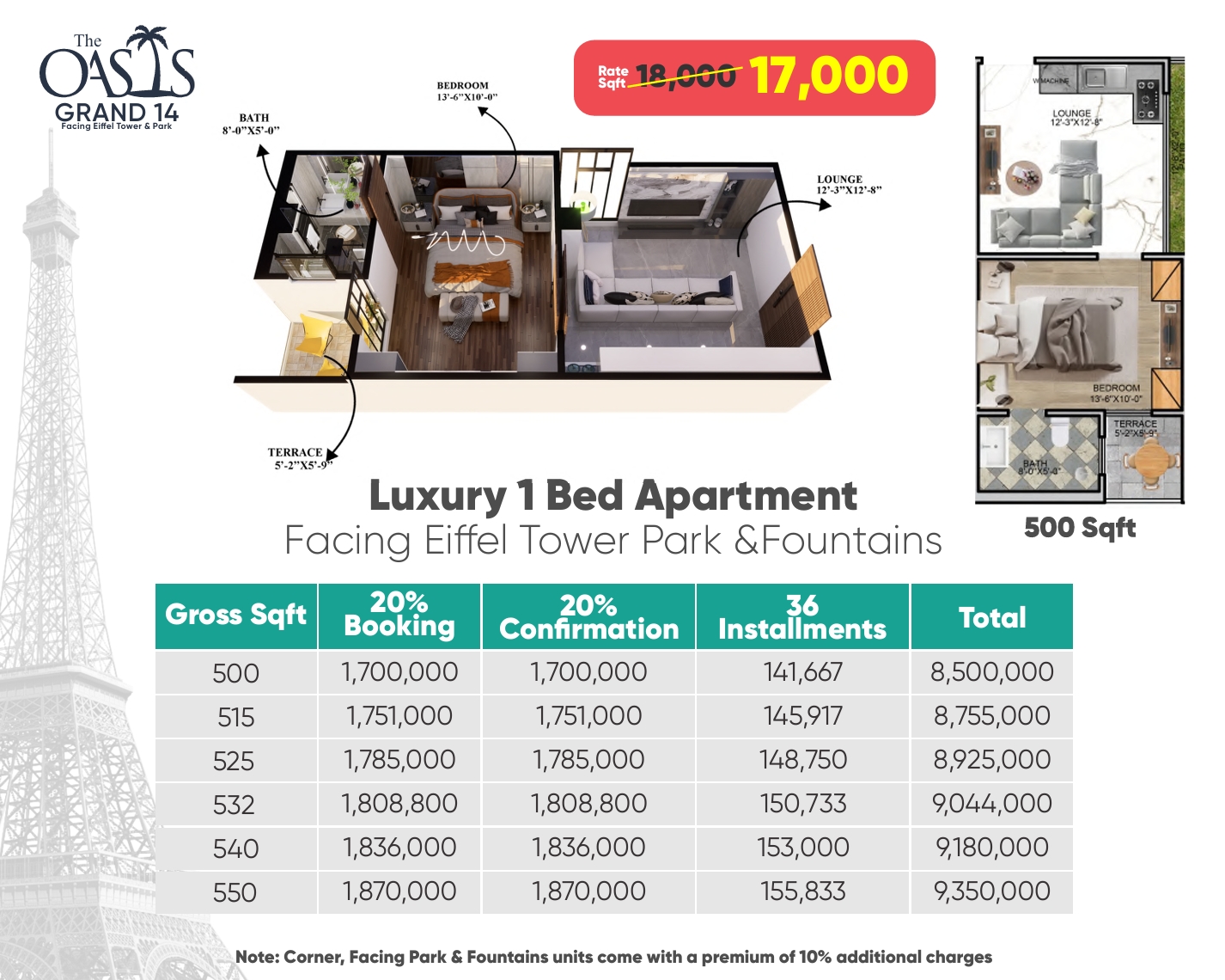 Grand 14 Residential Payment Plan