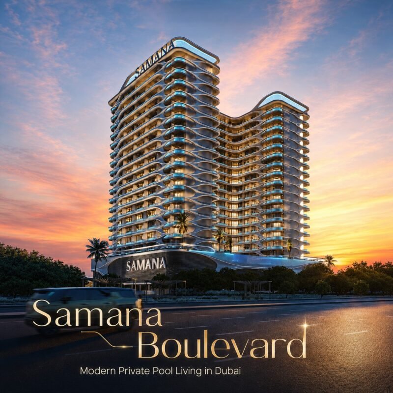 Samana Boulevard Heights: Modern Private Pool Living in Dubai